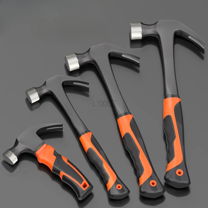 

Professional High-carbon Steel Claw Hammer Integrated Molding for Crushed Stones Hardening Woodworking Nail Hammer Hand Tools