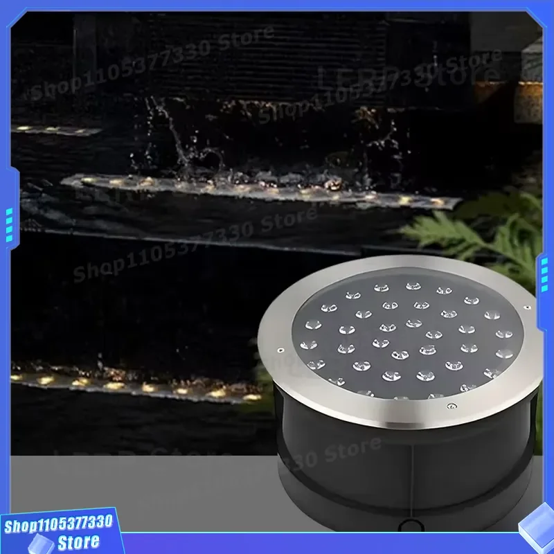 RGB LED Recessed Light IP68 Waterproof Outdoor Garden Pool Deck Decoration Lighting Fixture for Patio Yard Landscape