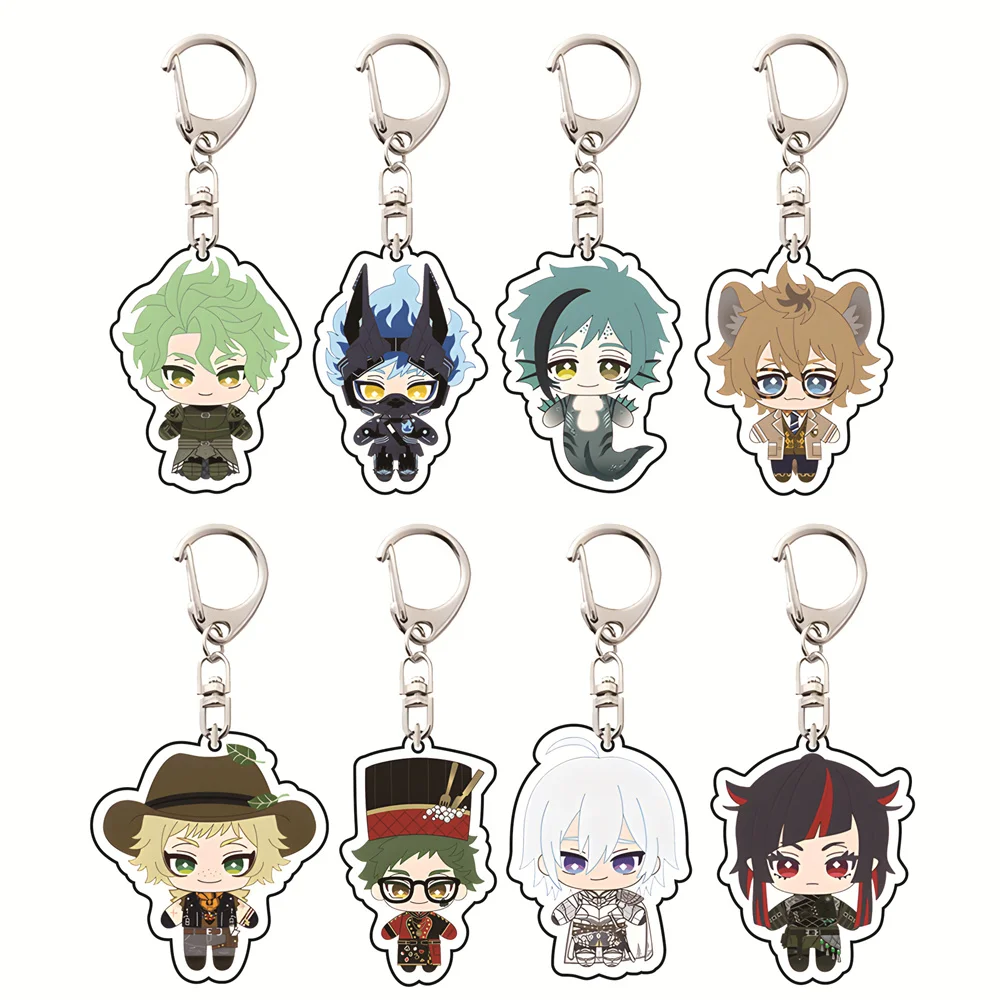 Anime Twisted-Wonderland 6cm Acrylic Keyrings Backpack Decorations Accessories Decor Gifts Exquisite Products Birthday Gifts