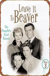 Leave It to Beaver Poster Sign Metal Tin Sign Wall Art Decor - Retro Sign for Home Decor Gifts - 8x12 Inch 1pc sign sign