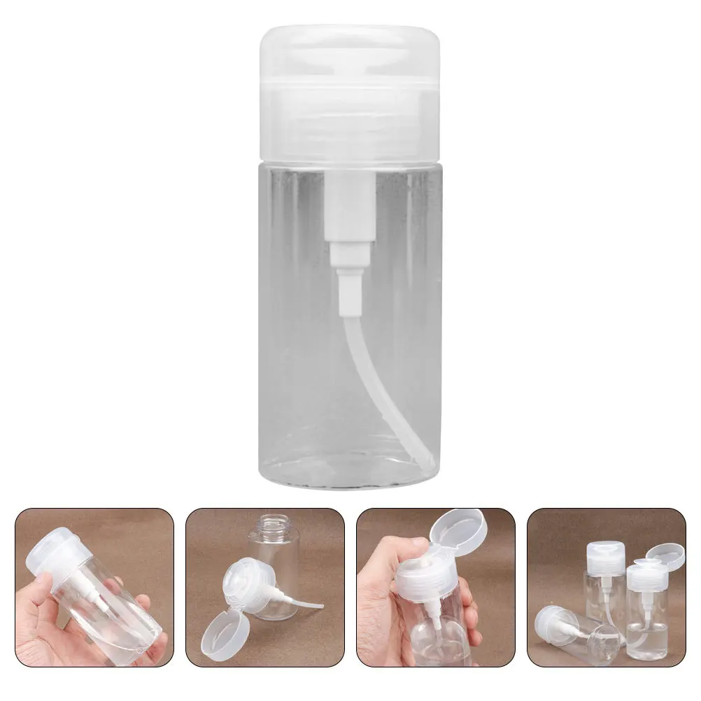 Dispenser con pompa pressurizzata a prova di perdite per bottiglia riutilizzabile per la cura della pelle degli animali domestici da viaggio da 120 ml per prodotti per il trucco liquido