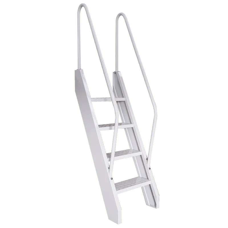 

Outdoor carbon steel stairs Household thickened and widened steps Step ladder Outdoor fire stairs Factory direct sales Support c