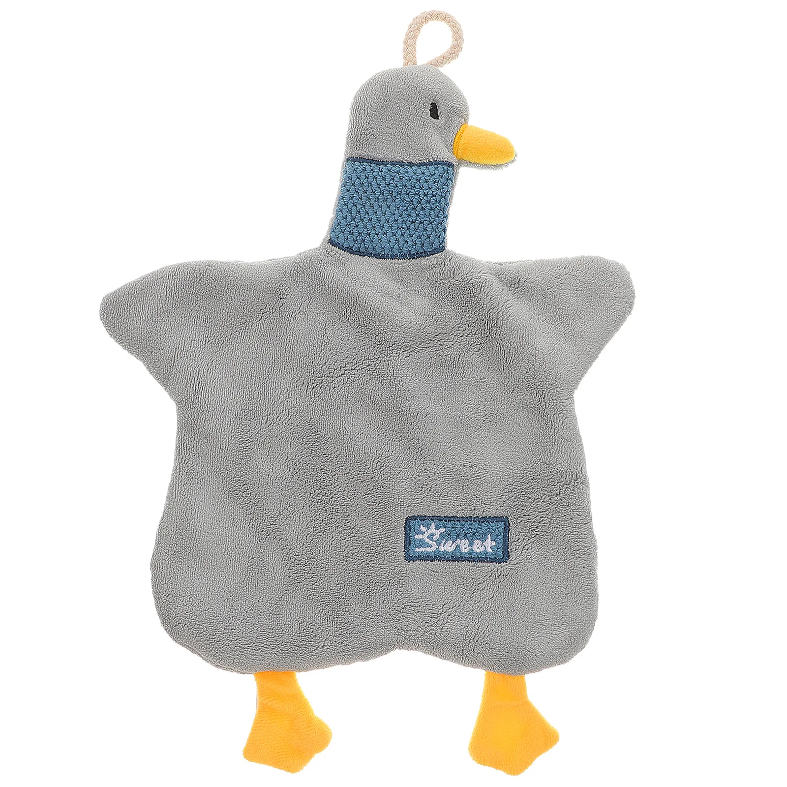 الكرتون بطة ماصة المرجان الصوف منشفة اليد معلقة حلقة المطبخ الحمام معلقة مناشف اليد الزخرفية #2