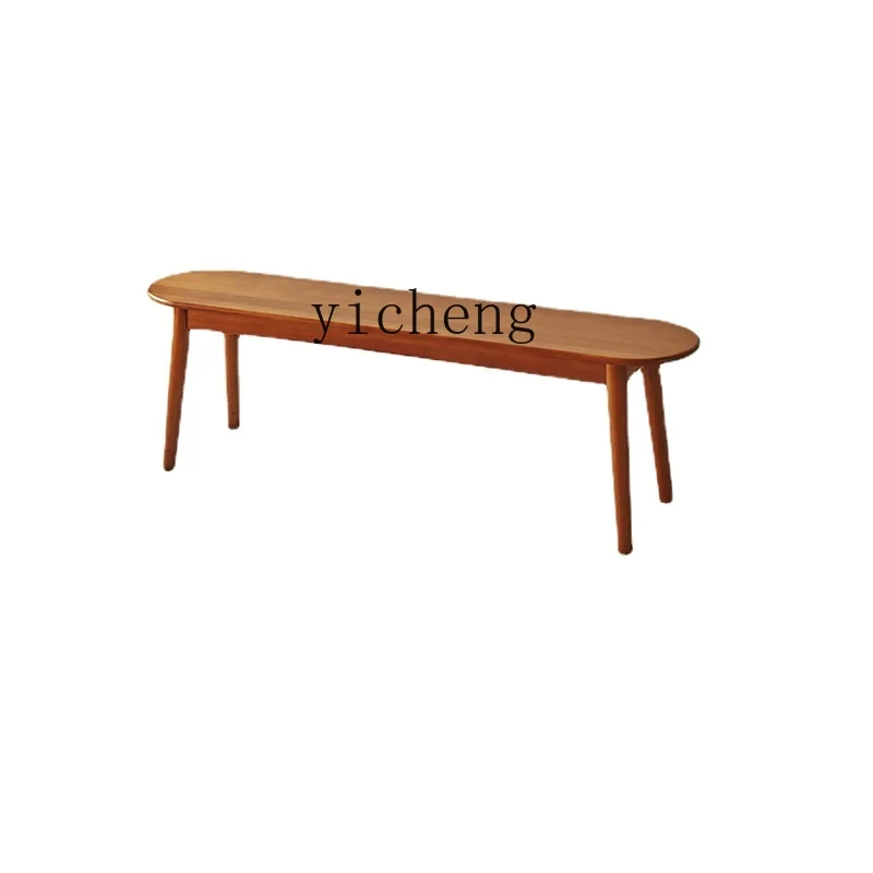 Tqh solid wood bench, family cherry wood dining table length