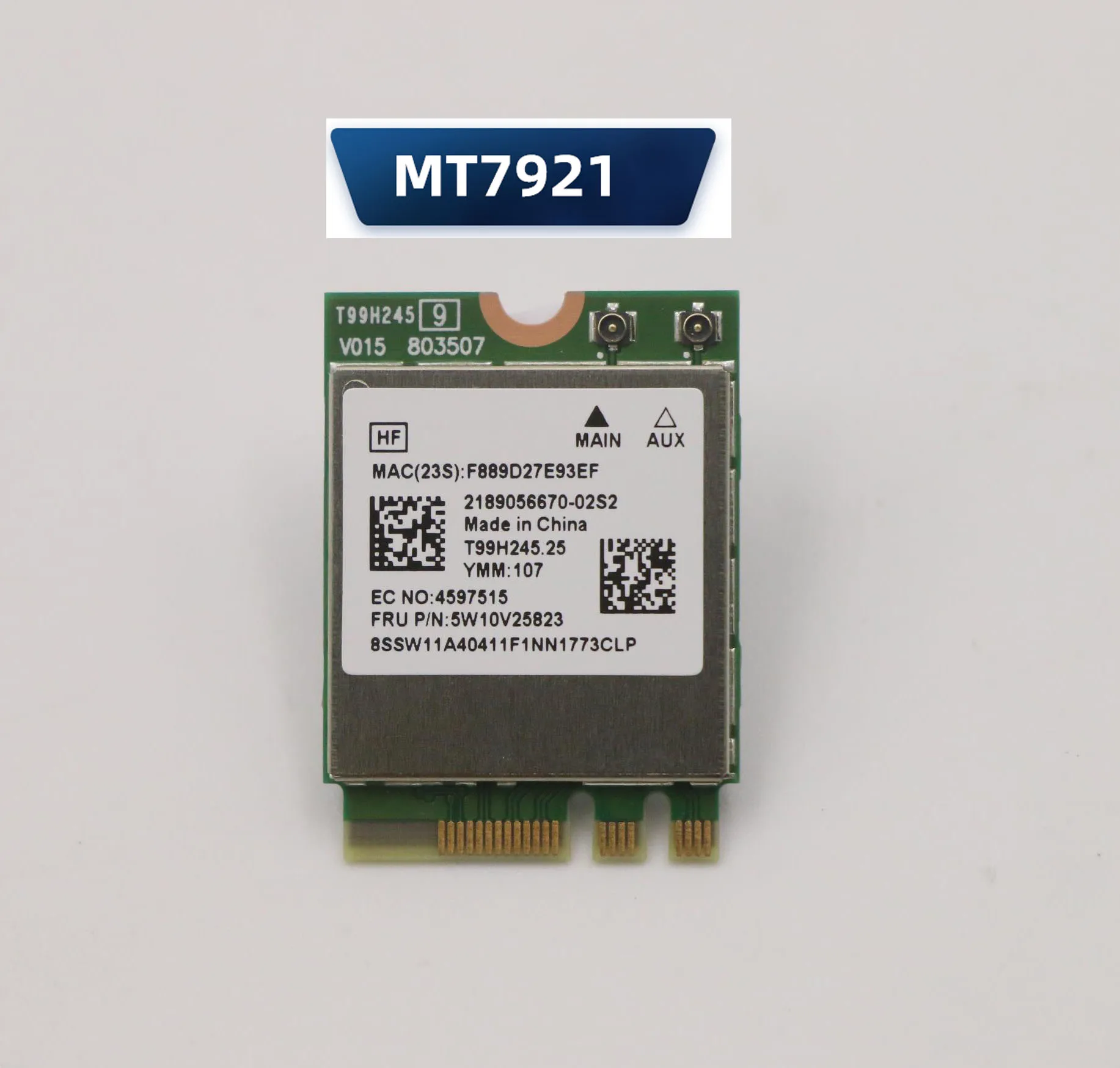 

MT7921 для Lenovo WiFi6 беспроводная карта 5,2 Bluetooth 5W10V25844 Lenovo карта для ноутбука
