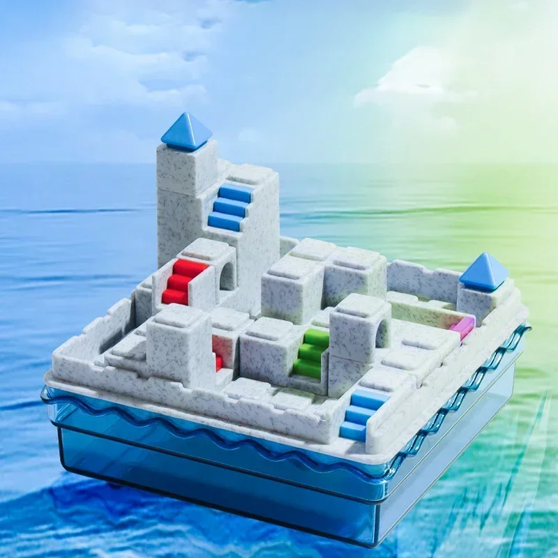 เกมกระดานปริศนาเพื่อการศึกษาสำหรับเด็ก - ของเล่นปริศนาฝึกทักษะการคิดเชิงตรรกะ ไอคิว และจินตนาการเชิงพื้นที่ ของขวัญสำหรับเด็ก