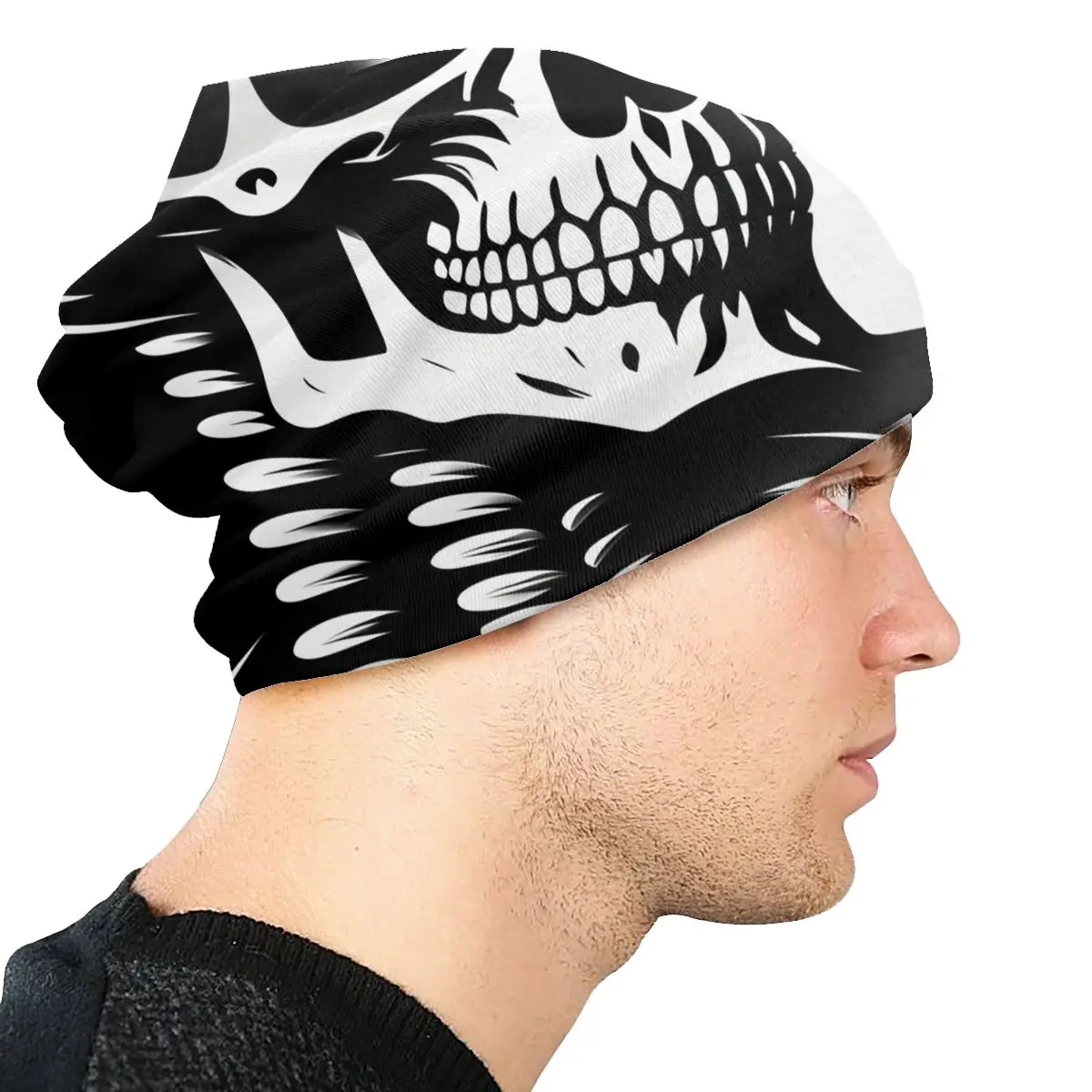 Шапка-бини с черепом