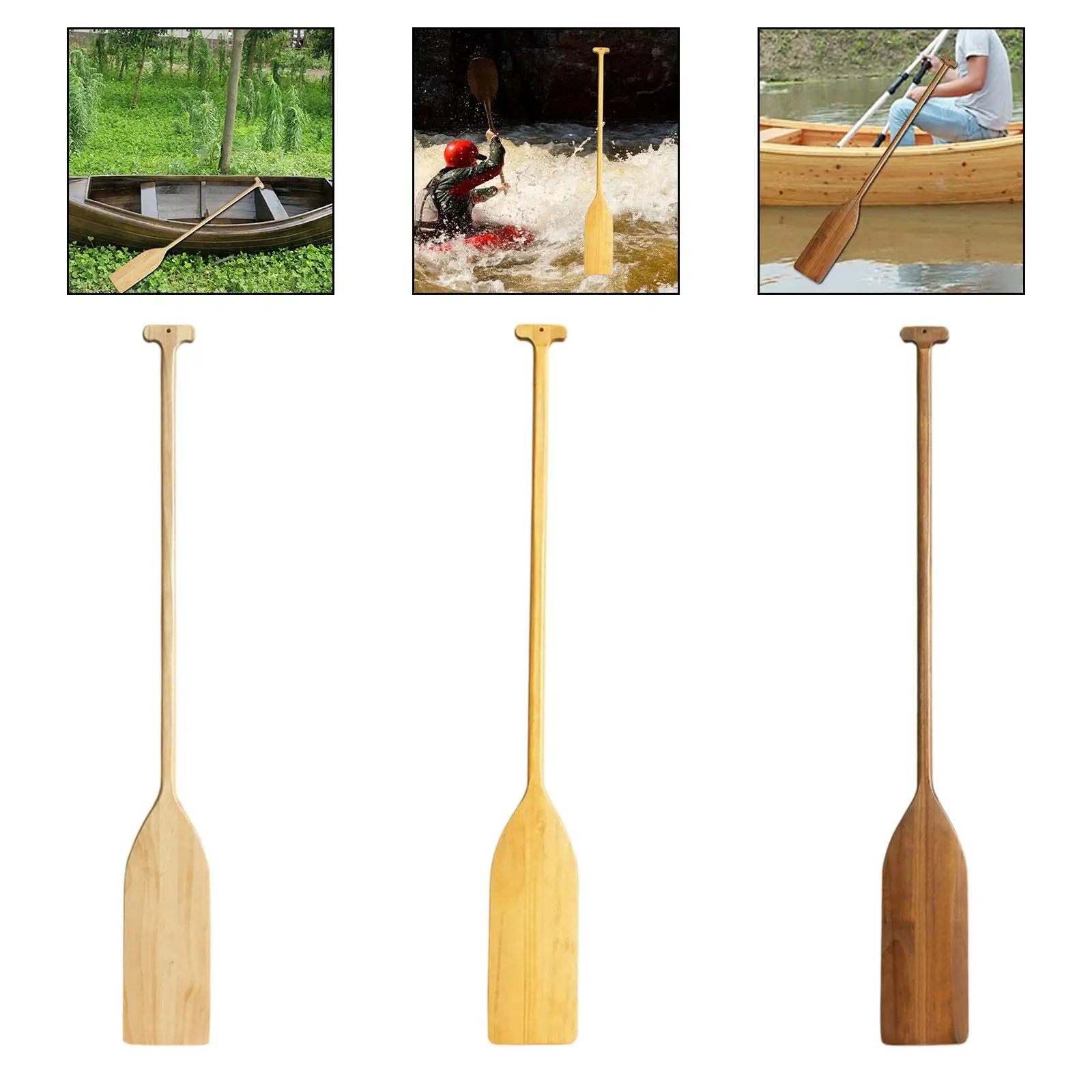 Remo de madera de 122cm, decoración de playa, canoa de madera, decoración de remo, paleta de canoa de madera para piscina al aire libre, decoración de hogar y oficina