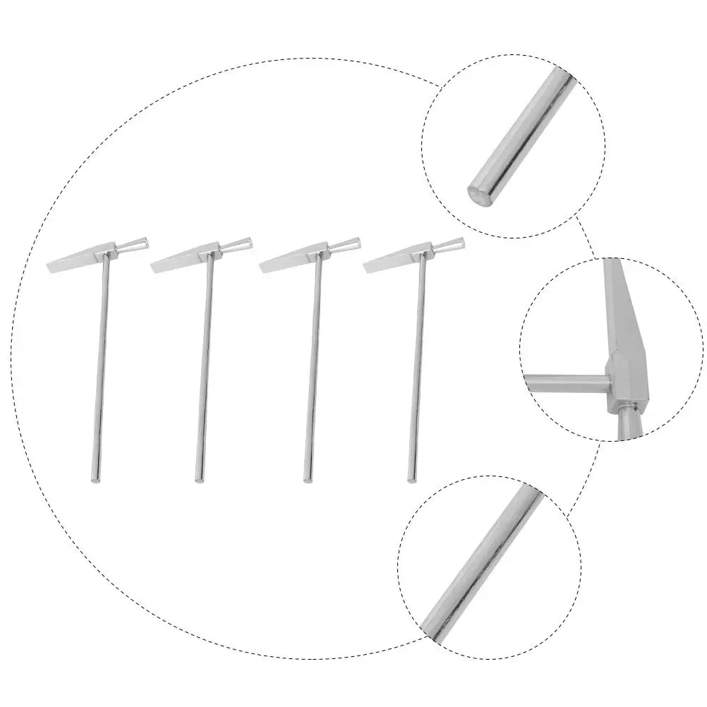 4 قطع من المطرقة المعدنية المصنوعة من سبائك الزنك والحديد وقبضة مريحة ومقبض نحيف ومزيل وصلة حزام الساعة من الفولاذ المقاوم للصدأ #5