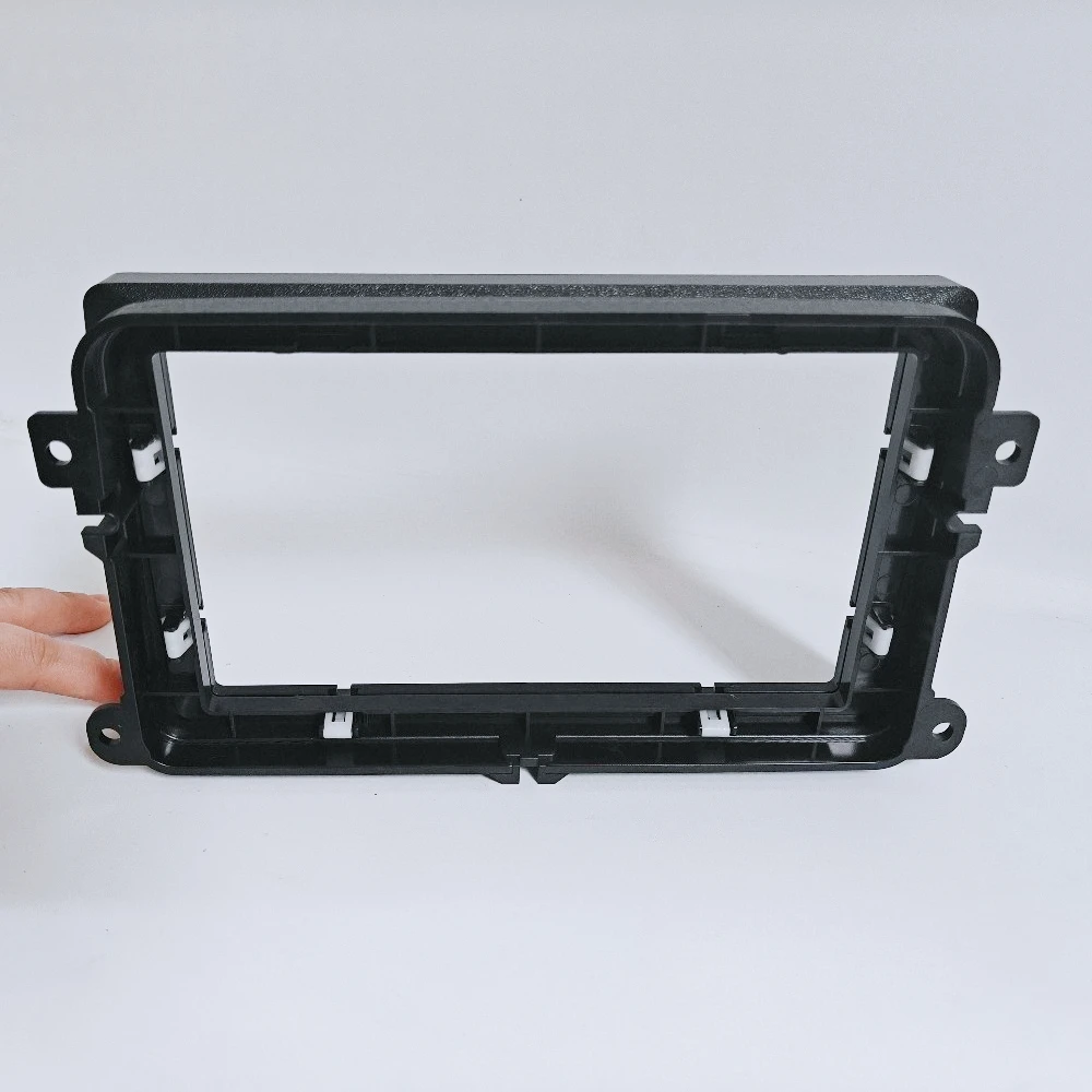 9/10 Zoll 2Din Autoradio-Einbaurahmen für VW Volkswagen Skoda Seat Universelles Auto-Stereo Armaturenbrett-Blende Verkleidung Frontplatte – Detail 5