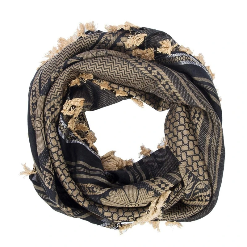 Dustproof Adult Kerchief Scarf Multi Purpose Arab Middle East Headscarf Adjust Religious Scarf Outdoor Travel Scarf