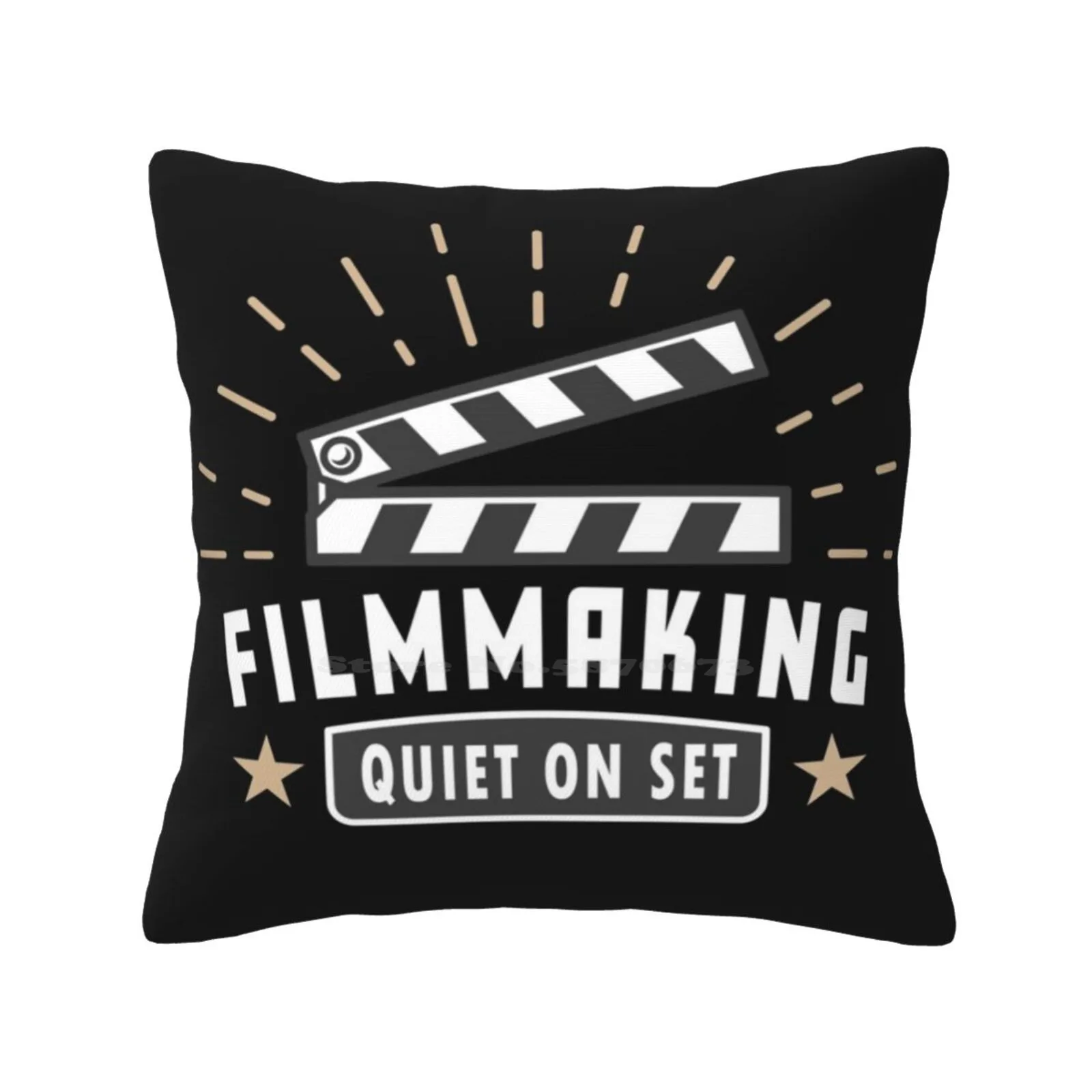 Movies Filmmaker Quiet On Set Bedroom Office Hug Pillowcase Filmmakers Action Cameras Clapper Board Directing Drsixshooter Film