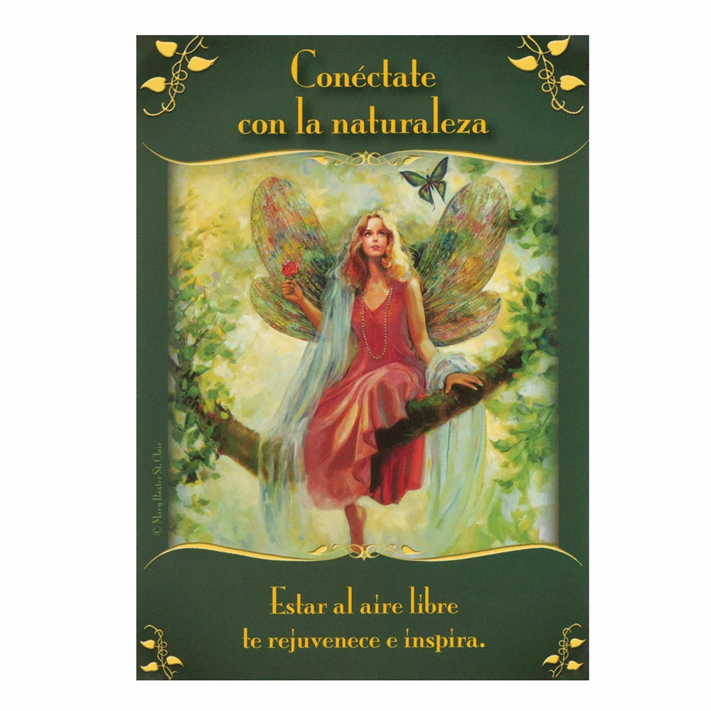 Mensajes Mágicos de las Hadas:Cartas Oráculo.Idioma Español（Múltiples cartas de oráculo en español）12CM*8.7CM oracle en español