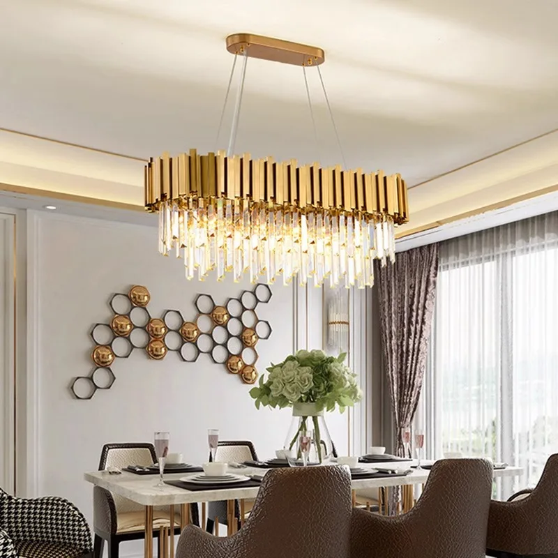 home decorationPendant lights, luxury crystal living room chandelier, dining room Pendant lamp, ceiling light, indoor lighting