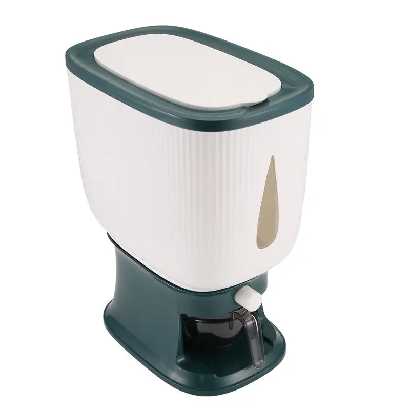 A33R-10Kg Automatic Rice Dispenser With Rinsing Cup Smart Rice Dispenser Rice Storage Rice Bucket Household Rice Box