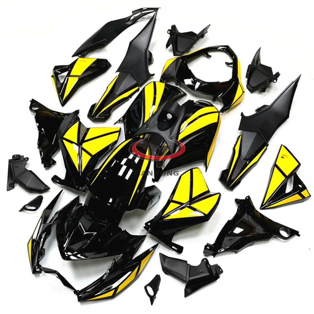 For Kawasaki Z800 2013 2014 2015 2016 Bodywork Cowling Bright yellow black checkered pattern Full Fairing Kit