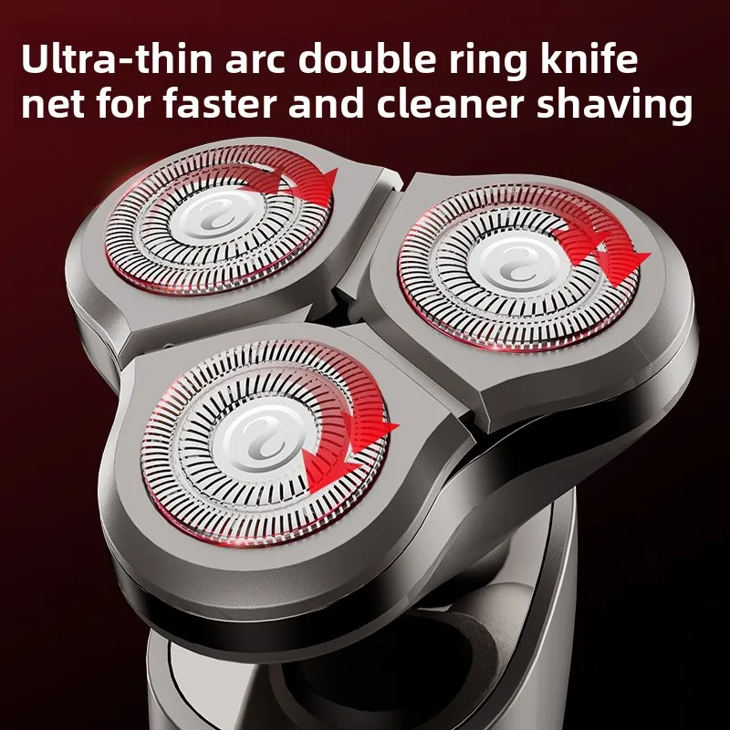 Afeitadora eléctrica inteligente Youpin con pantalla LED, resistente al agua, carga rápida, batería de larga duración, afeitado cómodo para hombres