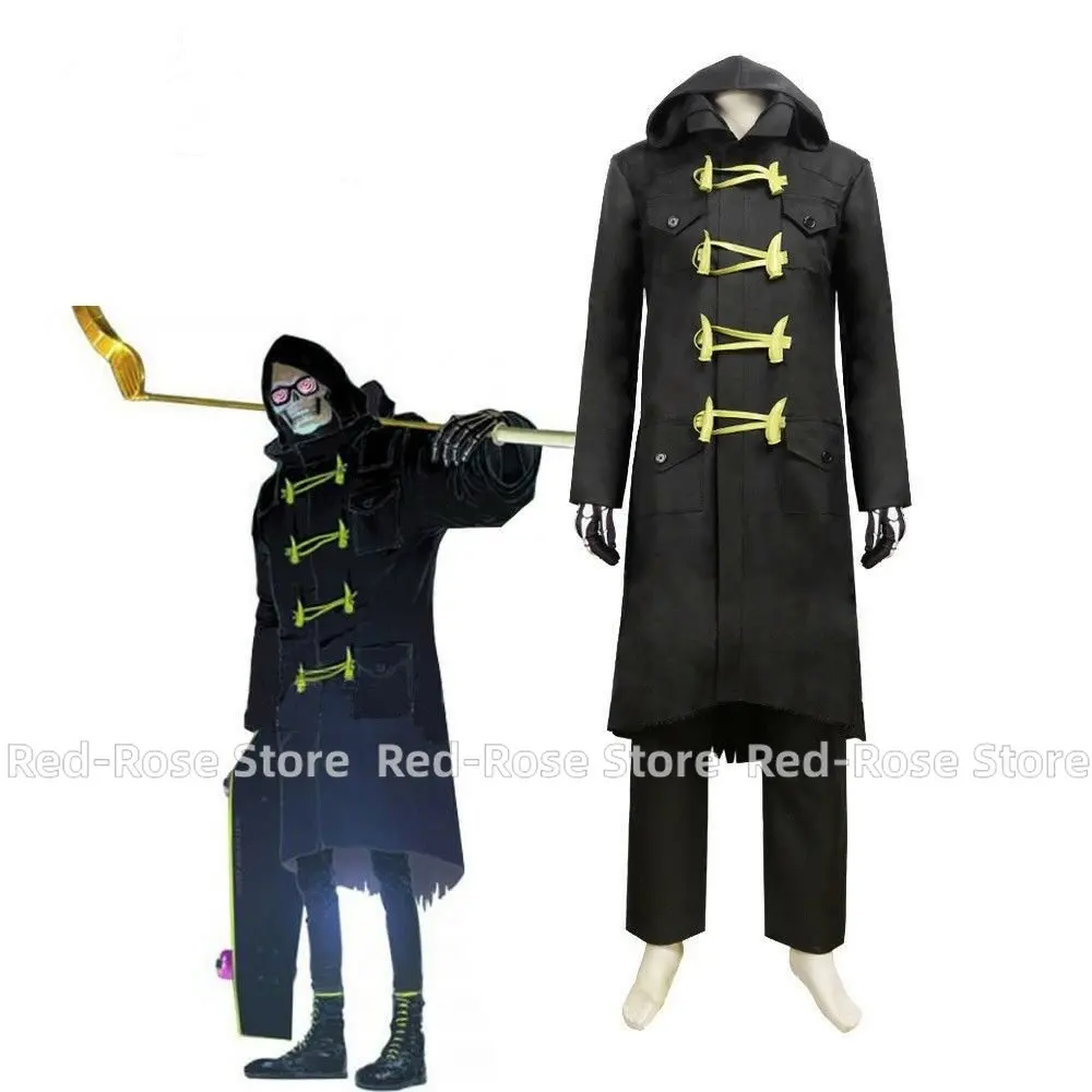 

Cosplay Costume Let It Die Uncle Death Uniform Long Coat Jacke