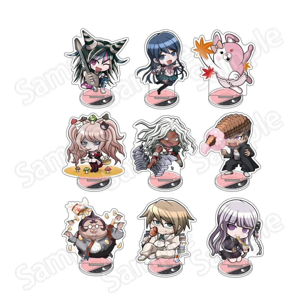 10cm Q Version Danganronpa Acrylic Stand key Nagito Chiaki Kokichi Kyoko Anime Desktop Decor Birthday Collection Gift
