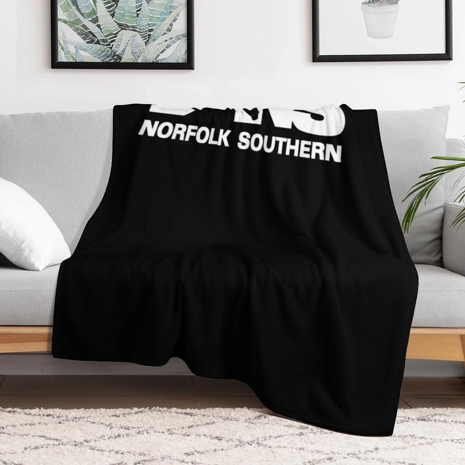 Norfolk Southern Railway Throw Blanket For Baby Plaid on the sofa Sofa Blankets