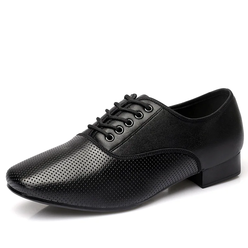 Men New Genuine Leather Shoes Men\'s Latin Dance Shoes Modern Dance Hall Tango Children\'s Man National Standard Dance Shoes 38-45