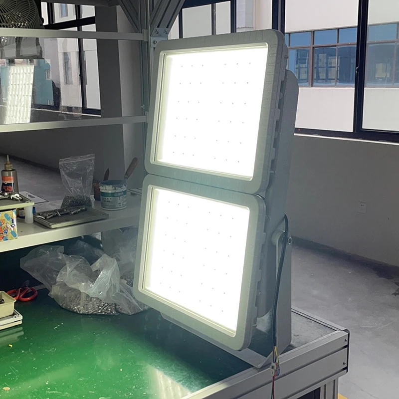 BED57-III Waterproof and Dustproof 500W Industrial LED Projective Double Layer Explosion-Proof Lamp