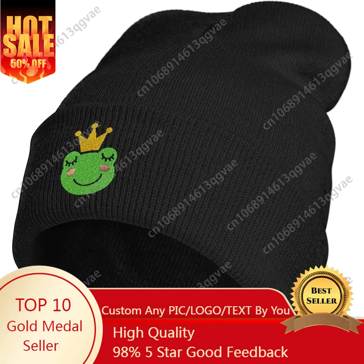 

MiAnMiAn Embroidery Beanie Knit Hats for Men & Women, Embroidery Winter Hats Skull Cap