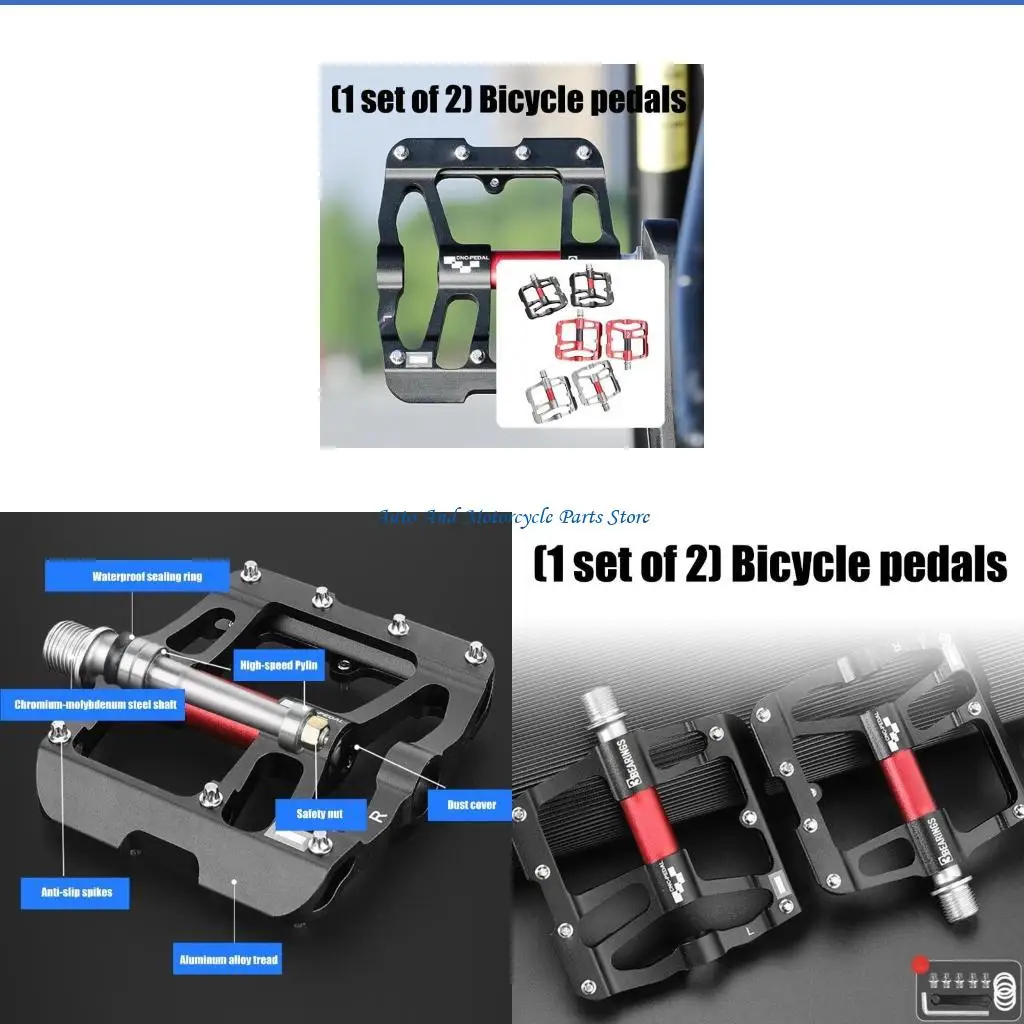 

P9FD Road Bike Pedals Clipless Pedals Bicycles Racing Shoe Pedals Bearing Pedals