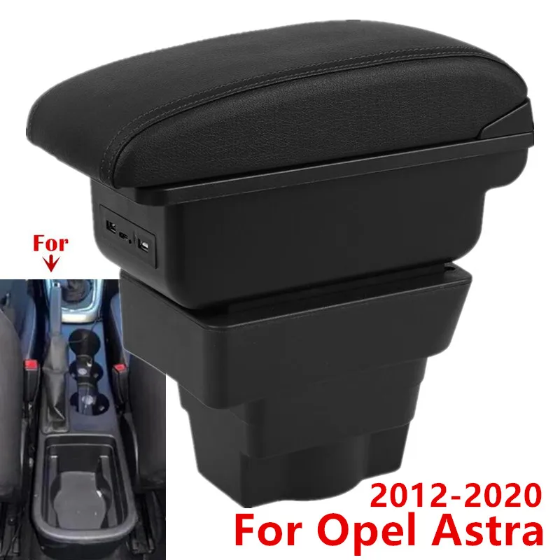For Opel Astra Armrest Box For Opel Astra J Car Armrest Center Storage Box 2012-2020 Interior Retrofit part Car Accessories