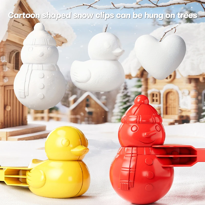 Snowball Clamp Multiple Shape Snowball Making Tongs Winter Outdoor Snow Play Sports Toys For Kids Snowball Throwing Tool