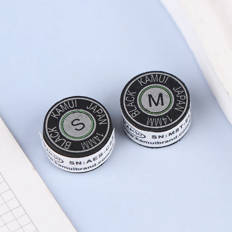 

1 шт., 14 мм, наконечник для кия SS/S/M/H, качественный кожаный наконечник для кия для бассейна, девять шаровых киев, наконечник для снукерного кия, аксессуары для бильярда