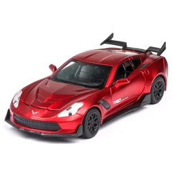 1:32 Chevrolet Corvette Super car Toy Car Model Car Diecast Simulation Metal Alloy Vehicles Miniature For Children Gifts A217