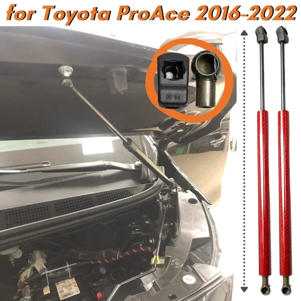 

Qty(2) Hood Struts for Citroën Dispatch for Toyota ProAce 2016-present Front Bonnet Gas Springs Shock Absorbers Lift Supports