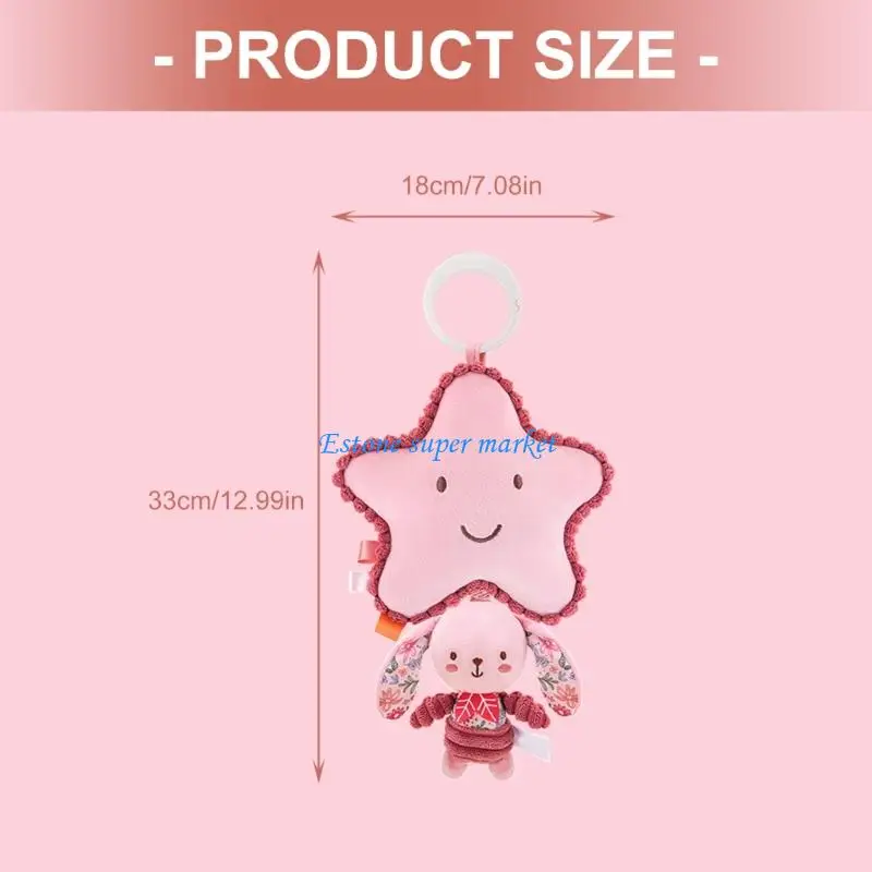 090B Động Vật Sang Trọng Trẻ Sơ Sinh Lục Lạc Nôi Động Trẻ Sơ Sinh Nắm Đồ Chơi Rèn Luyện Kỹ Năng Vận Động