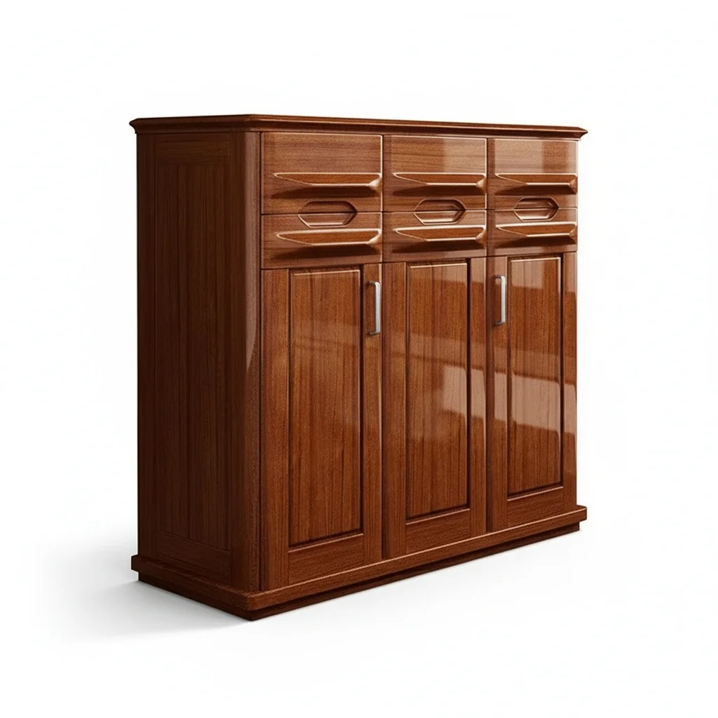 

Тумба для обуви из орехового дерева, полка для обуви из массива дерева со стальным каркасом, современный отдельно стоящий органайзер для хранения в прихожей и гостиной