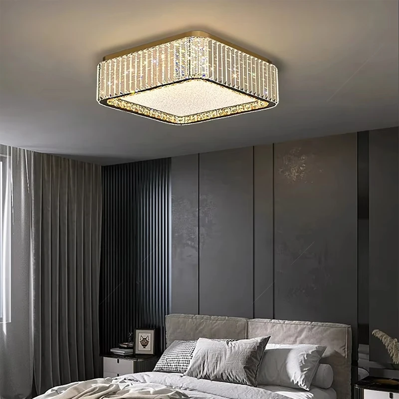 

Modern Luxury Crystal Ceiling Light Villa Master Bedroom Ceiling Light Living Room Dining Room Study Room Home Light