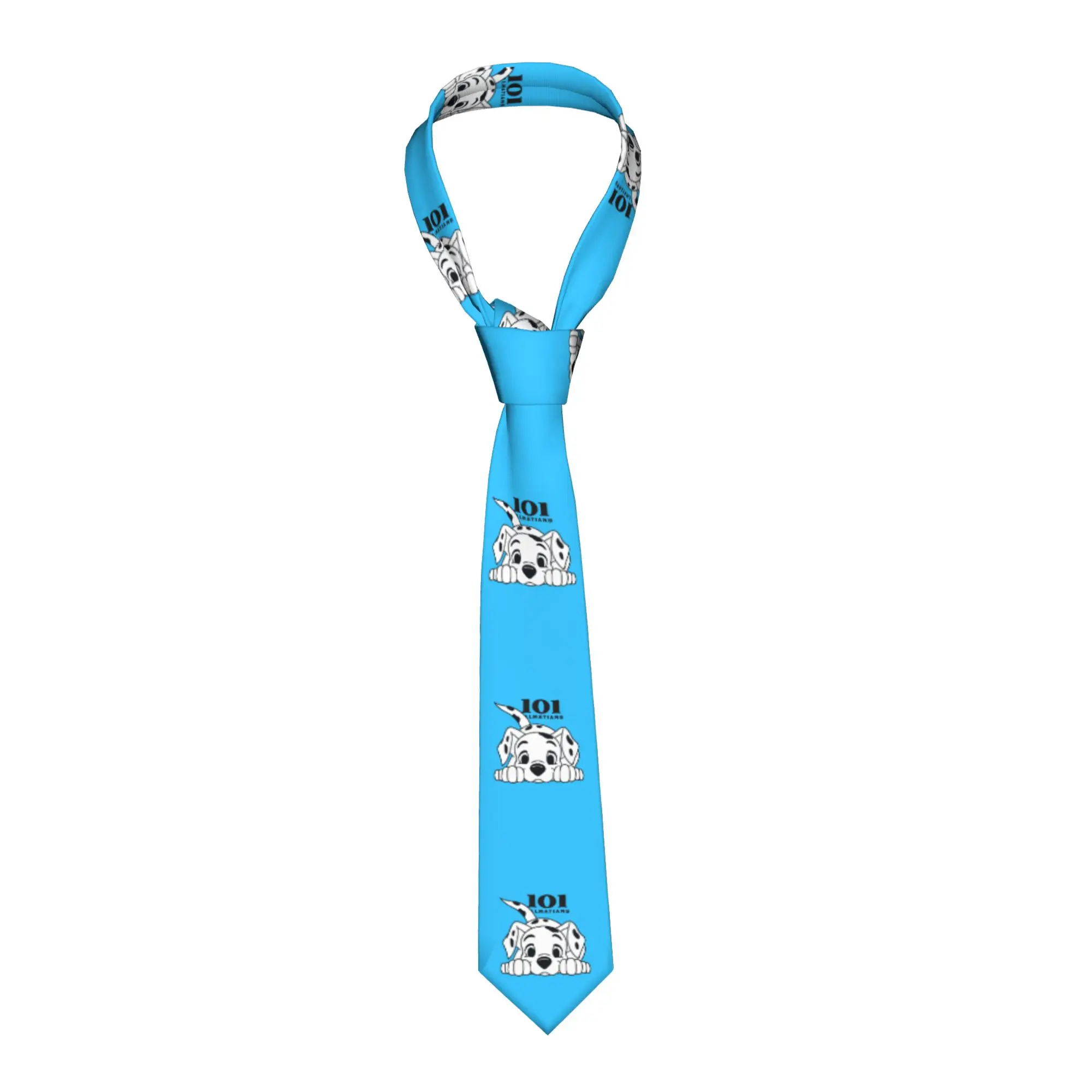

Модный галстук с мультяшным принтом 101 далматинец, мужской персонализированный шелковый галстук в стиле аниме для вечеринок, Gravatas
