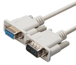 RS232 Com DB9 9Pin Serial RS232 Extension Cable Male Female 1.5m MALE TO FEMALE