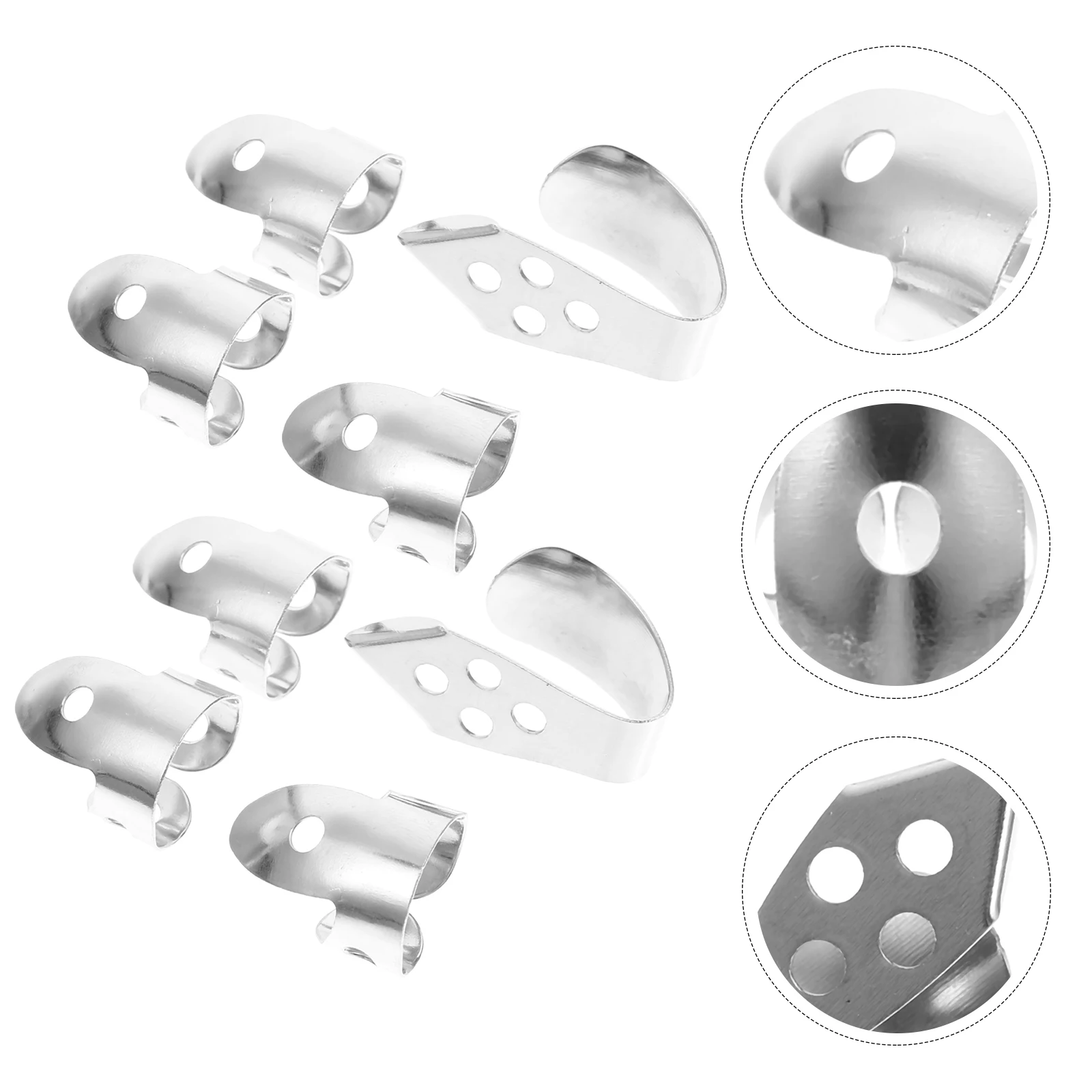 

2 Sets Finger Suit Fingers Guitar Thumb Pick Multifunction Picks Accessory Tools for Silver