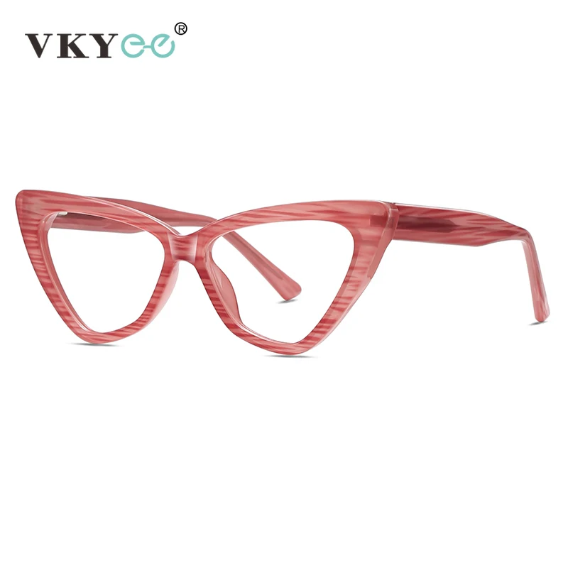 VICKY Personalized Geometric Design Photochromic Progressive Multifocal Blue Light Protection Glasses Customizable Prescription