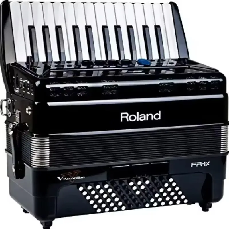 

Качественные новые продажи: FR-1X V-Accordion, 26 клавиш, 72-бас, черный цифровой