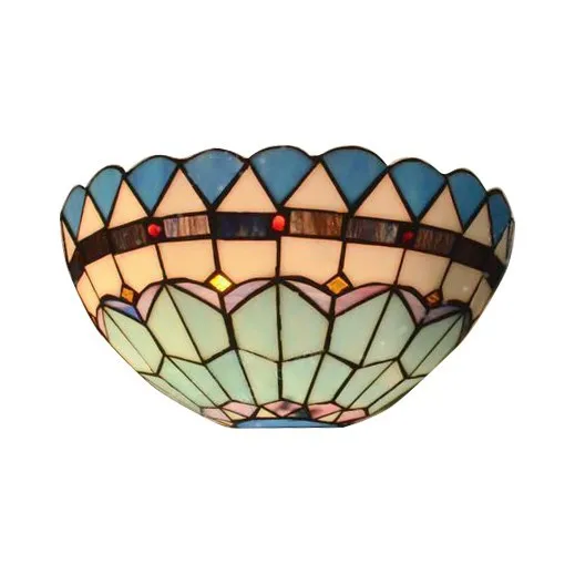 Retro Pastorale Stained Glass Tiffany Hotel Restaurant Cafe Gang Gangpad Slaapkamer Bed Led Wandlampen
