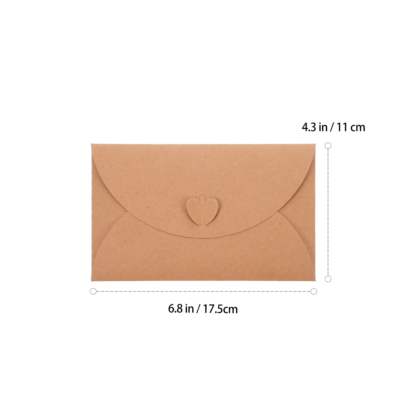 40Pcs Vintage Kraft Paper Envelopes Retro Style Multi-Function Mini Envelopes Letter Accessory Card Making Supplies