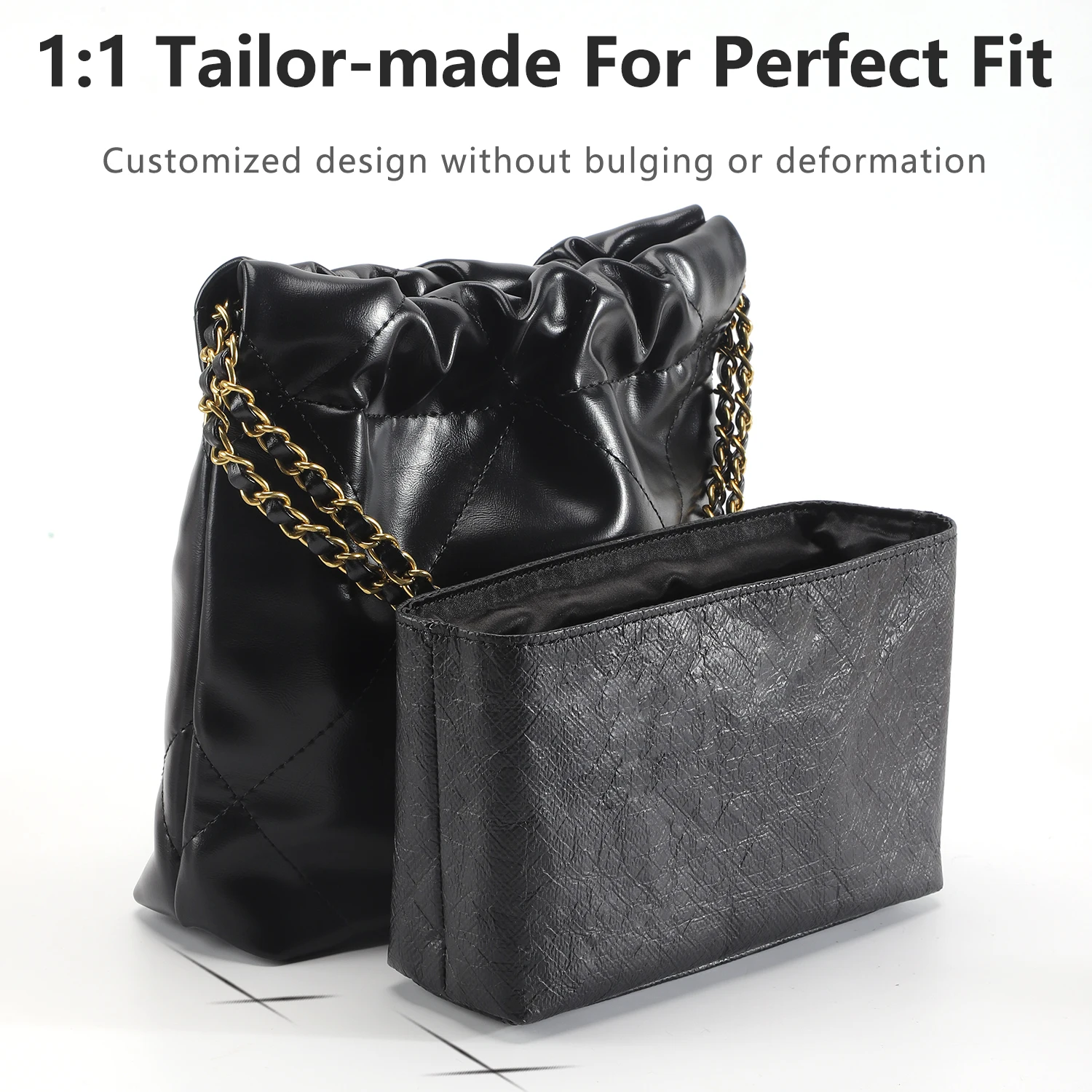 

Bag Organizer For CC 22 Bag Handbag Dupont Paper Inner Bag Insert Storage Bags Liner Bag Support Shaper