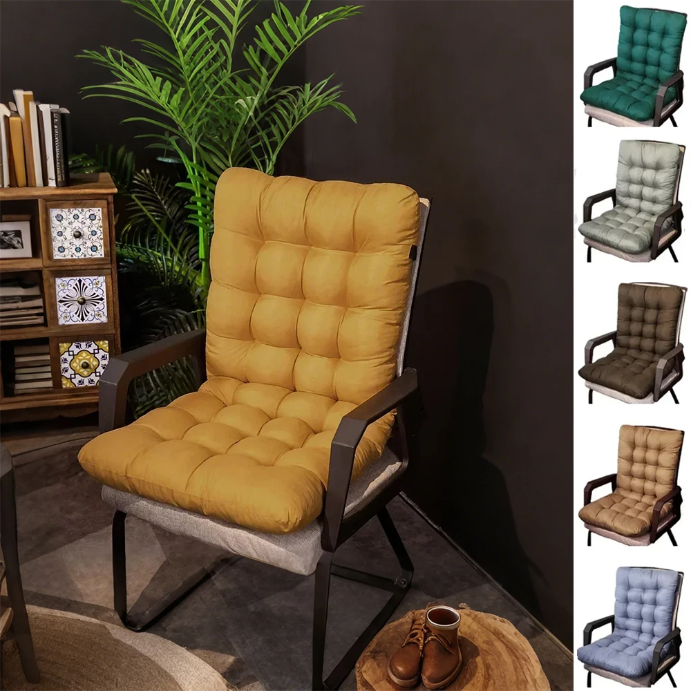

Summer Rocking Chair Cushion Outdoor Garden Chair Cushion Non-Slip High-Backed Patio Chair Pads Washable Cojín Tumbona Exterior