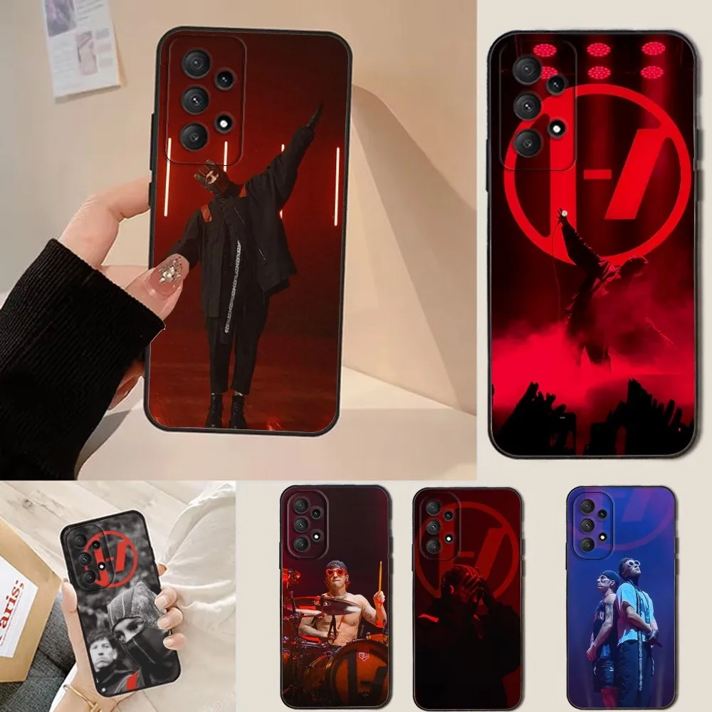 

Band T-Twenty One P-Pilots Phone Case For Samsung Galaxy A13,A21s,A22,A31,A32,A52,A53,A71,A80,Soft Black Shell