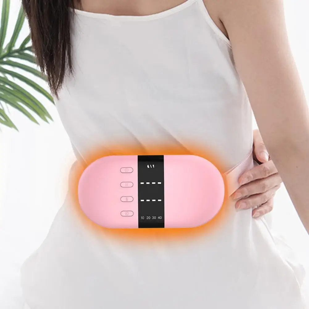 Rechargeable Heating Belt Adjustable Temperature Period Heating Pad for Cramps Pain Relief with Fast Heating Low Noise Massage