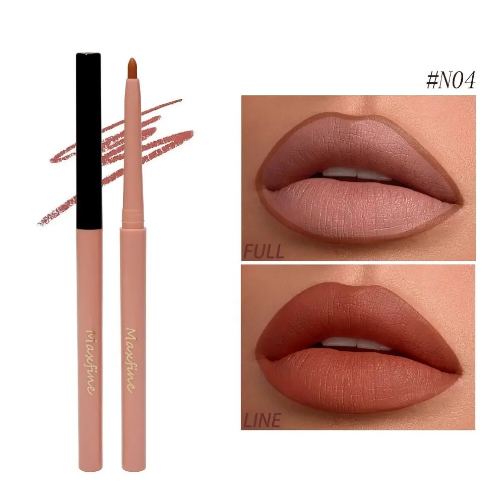 Nuovo lipliner opaco impermeabile Matite per rossetto opaco liscio resistente al sudore Matite per labbra naturali a lunga durata