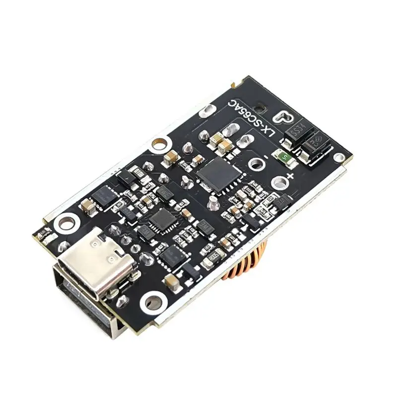 DT21 65W Fast Charging Module DC 9V-35V, Full Protocol QC4.0 PD3.0 USB-C Board with Aluminum Case