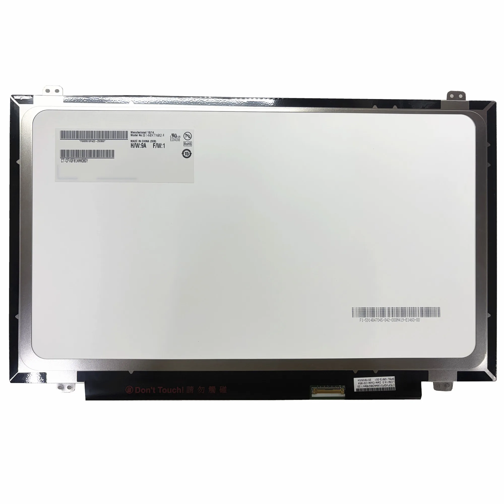 B140XTN02.E B140XTN02.D B140XTN02.A B140XTN02.4 LP140WH8-TPC1 N140BGE-E33 E43 LP140WHU-TPF1 14.0'' LCD Screen EDP 30 Pins